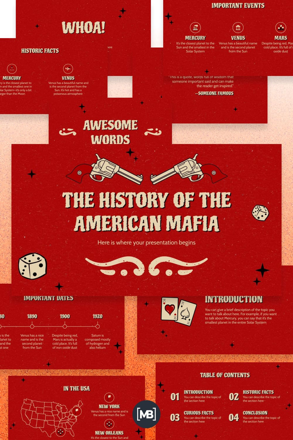 The History of the american mafia.