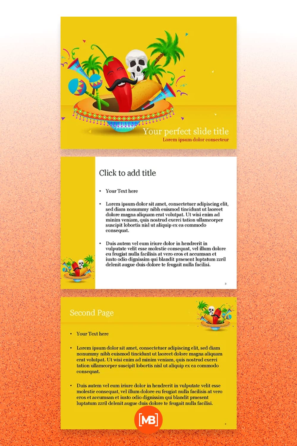 Cinco de mayo party powerpoint template.