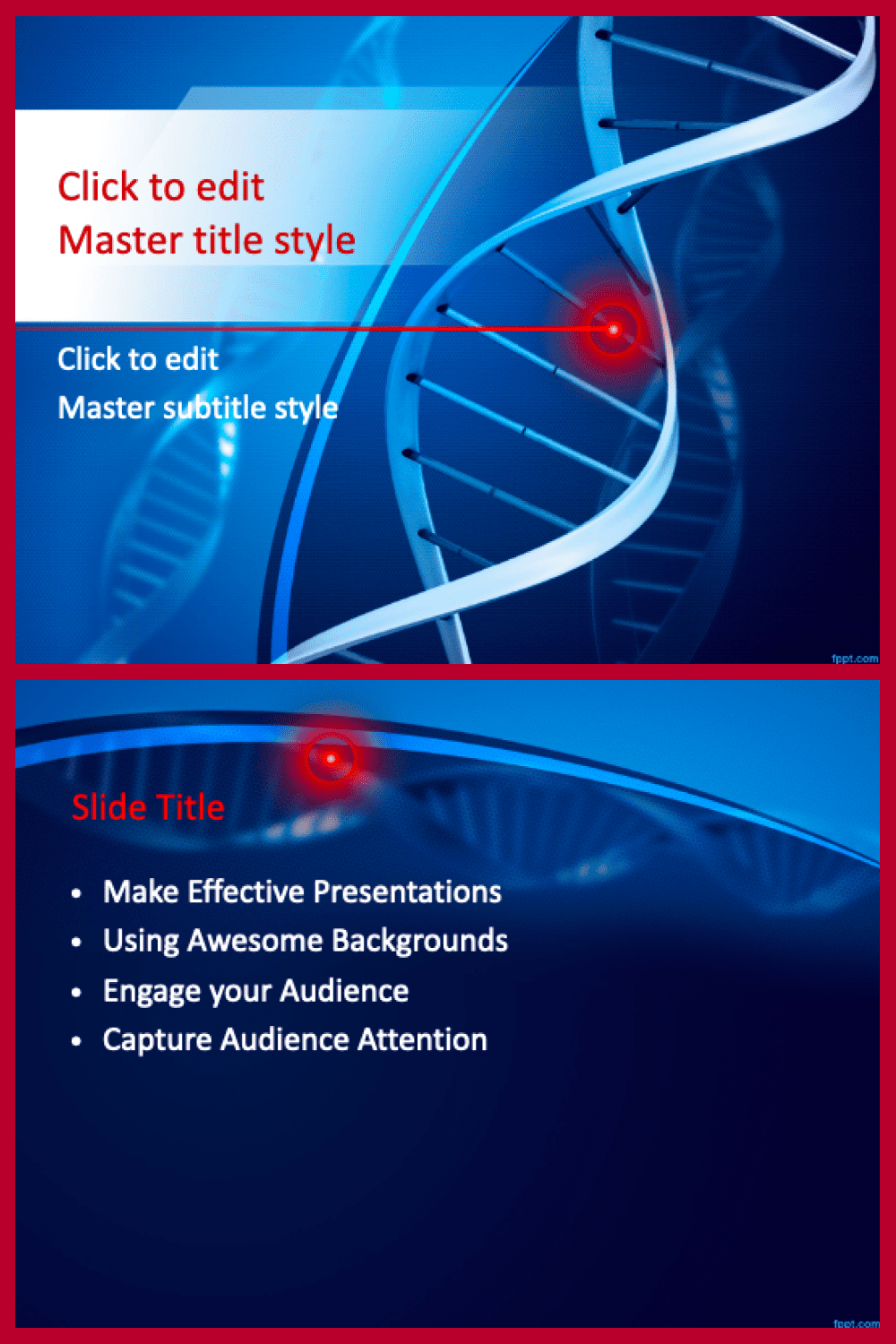 DNA structure powerpoint template.