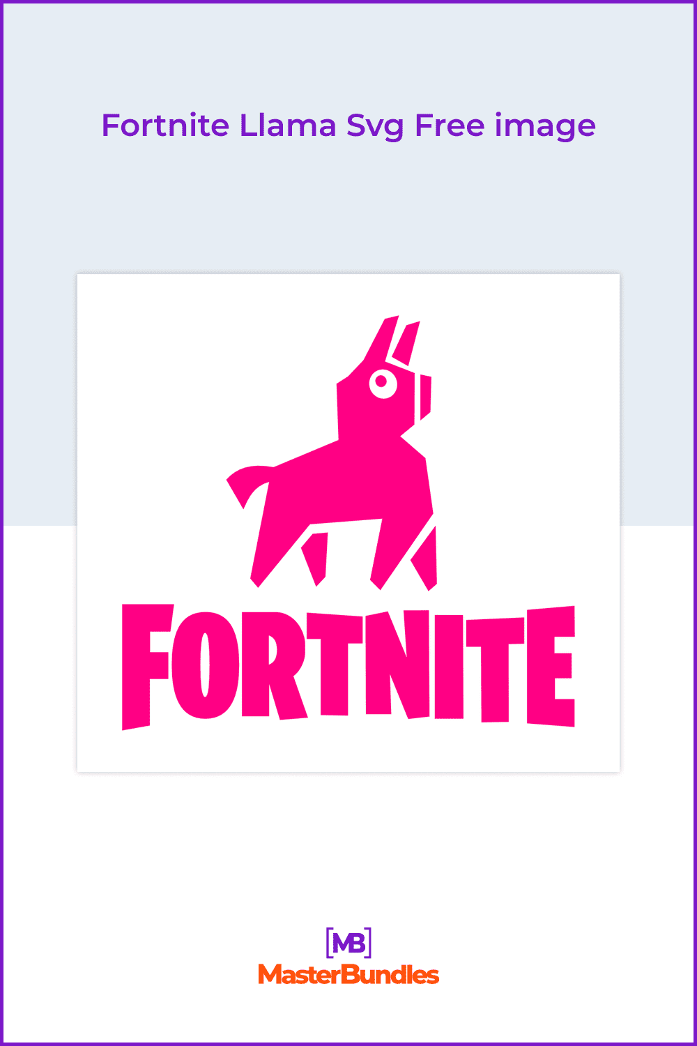 Fortnite llama Svg free image.