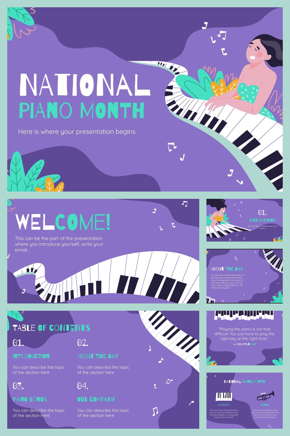 National piano month.