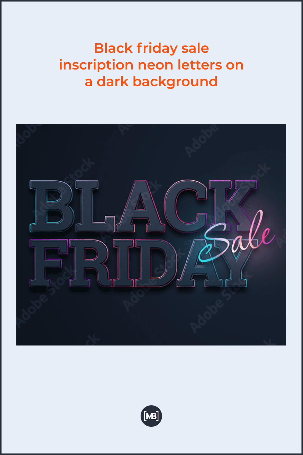 Black Friday sale inscription neon letters on a dark background.