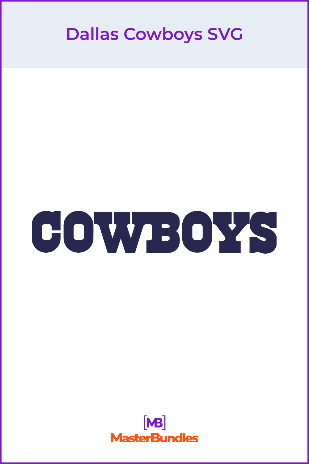 Dallas Cowboys SVG.