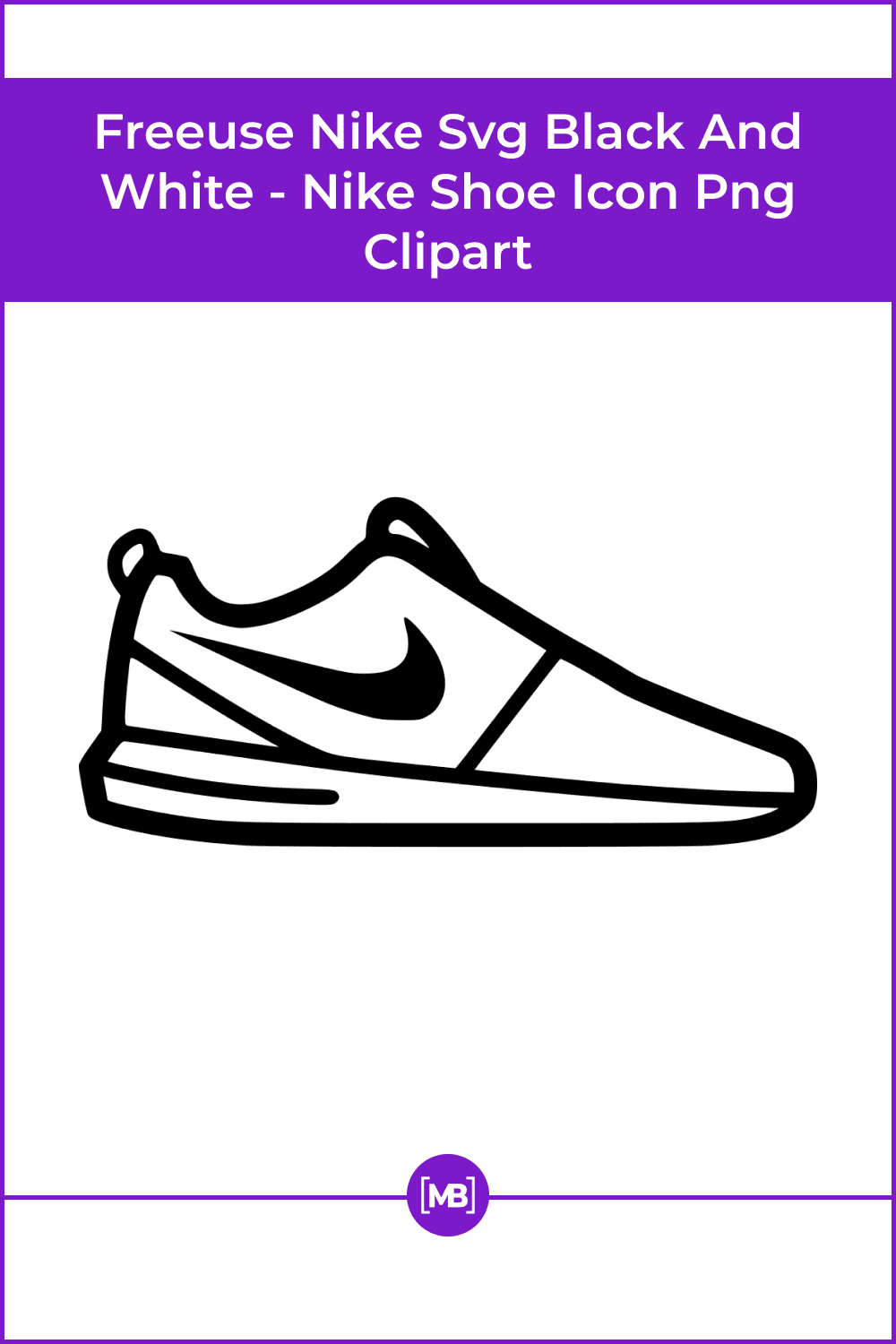 Freeuse nike svg black and white - nike shoe icon png clipart.