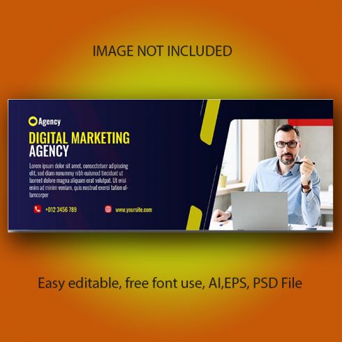 Facebook Cover Photo, Digital Marketing Agency Template – MasterBundles