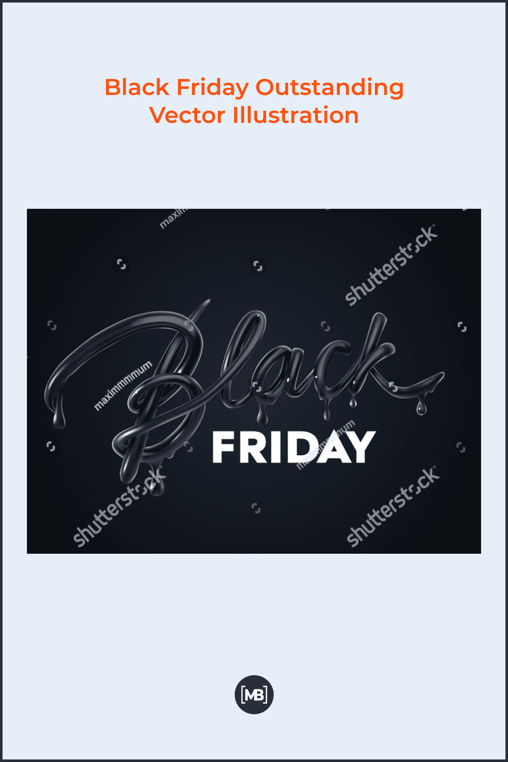 3D lettering for Black Friday.