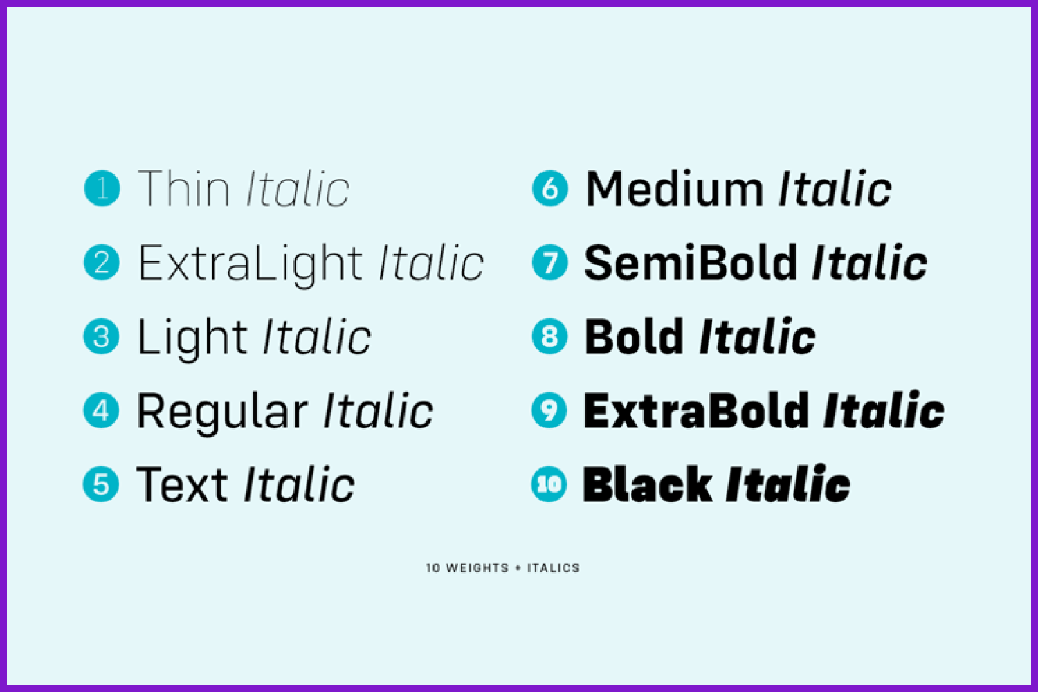 The Config typeface.
