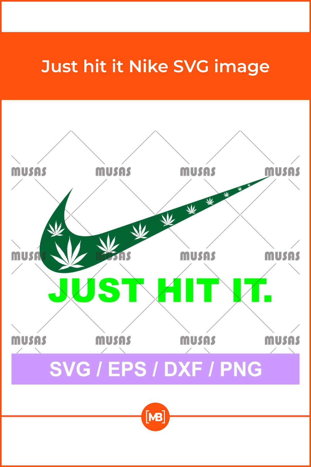Just hit it Nike SVG image.