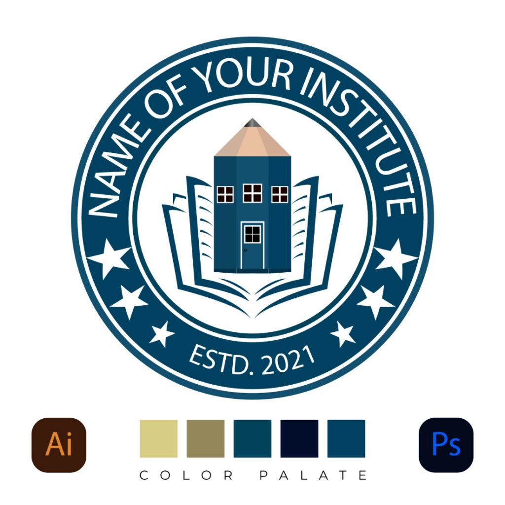 Institute Logo Design for School College University - MasterBundles