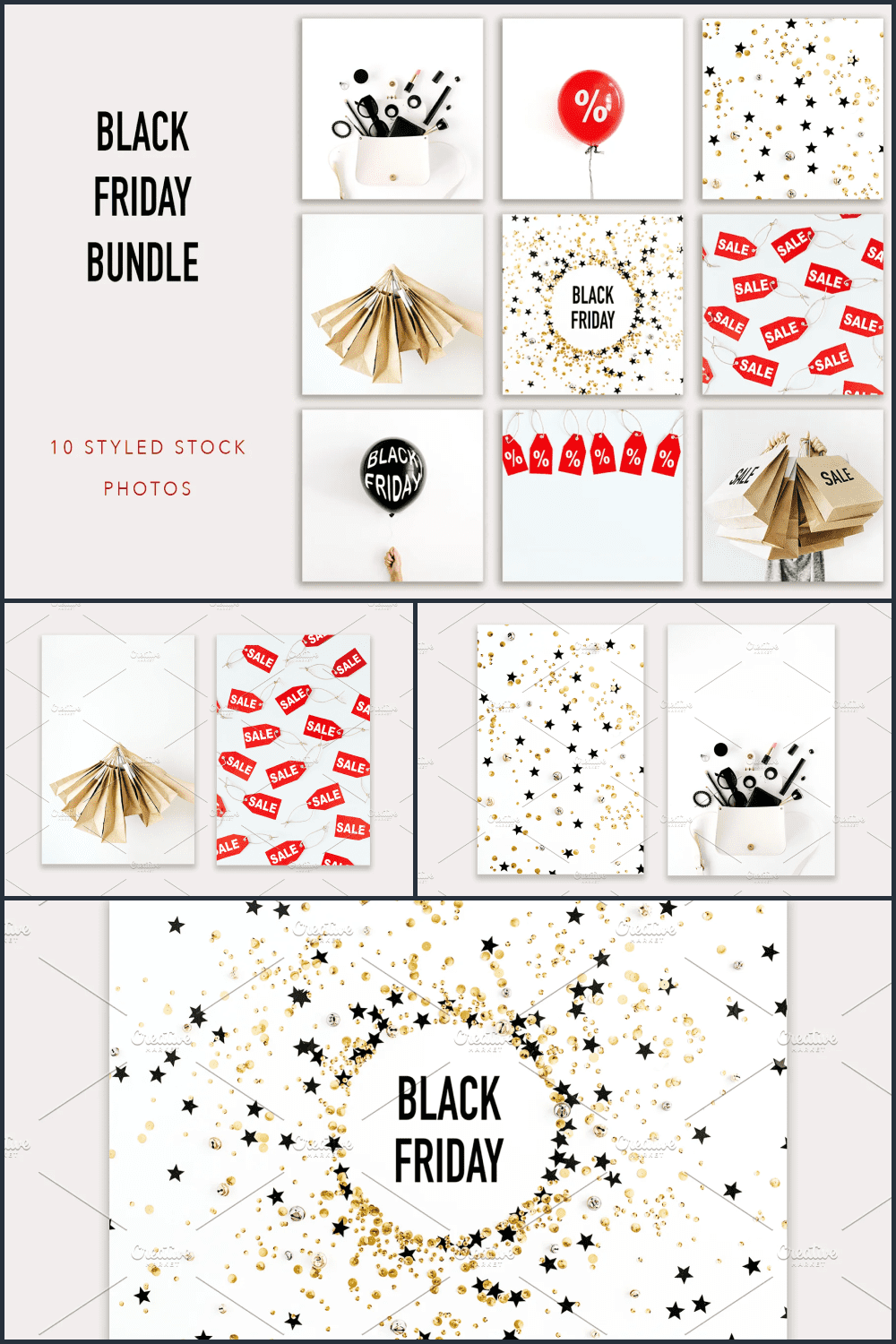 Black Friday bundle: 10 styled stock pics.