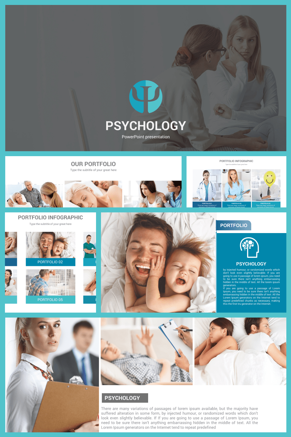Psychology powerpoint presentation template.