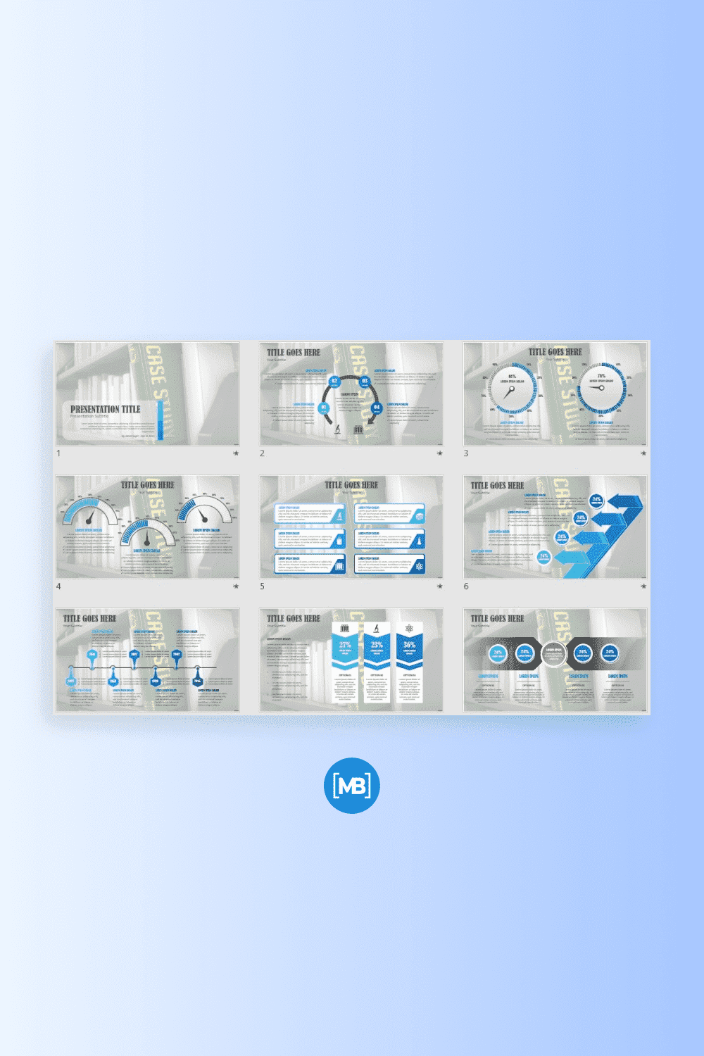 Case study powerpoint template.