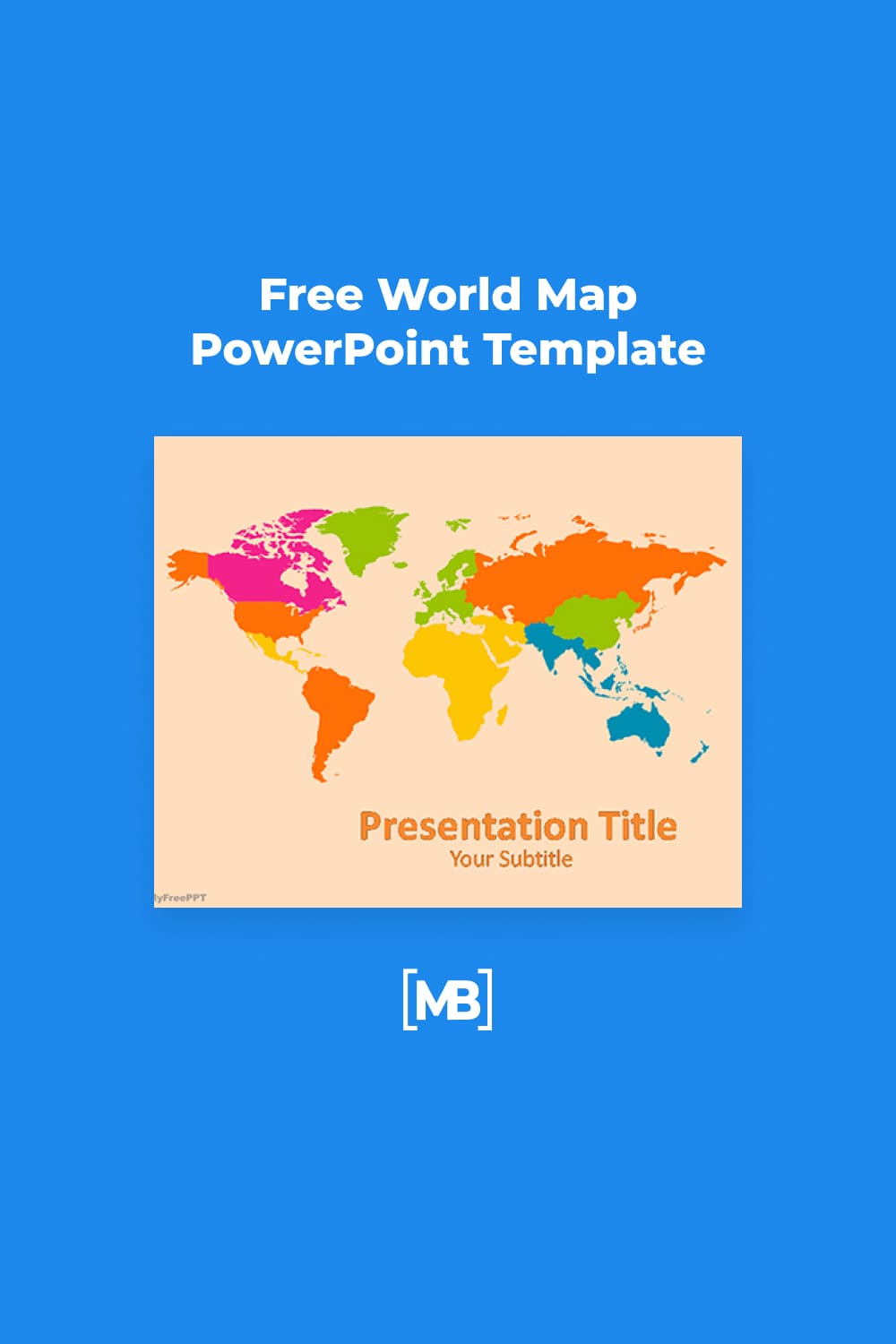 World map powerpoint template.