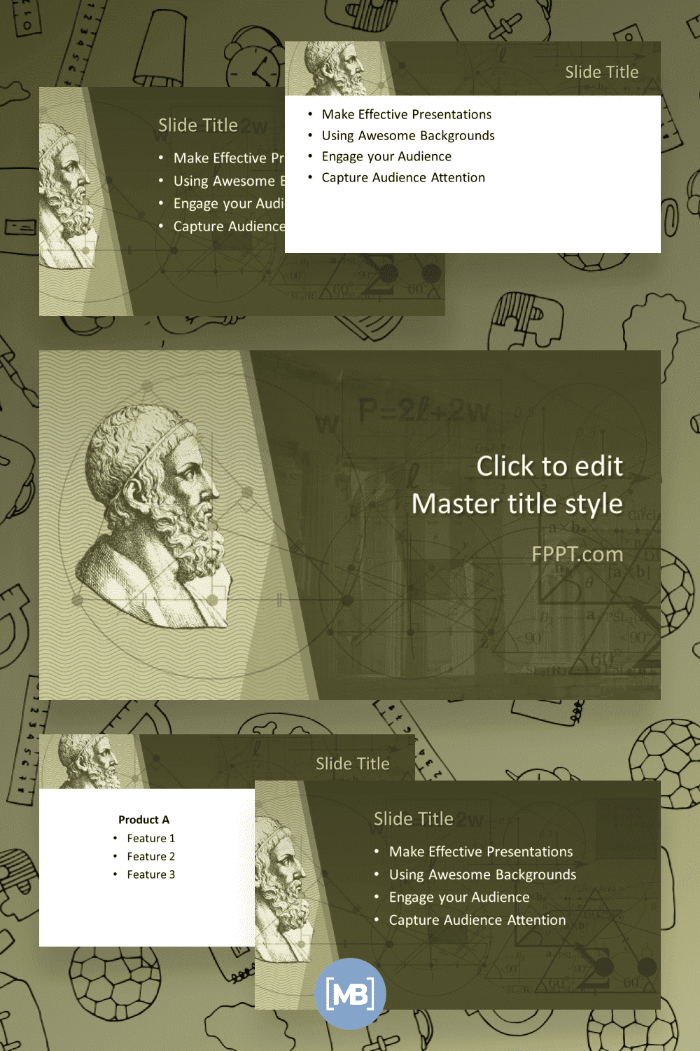 Archimedes powerpoint template.