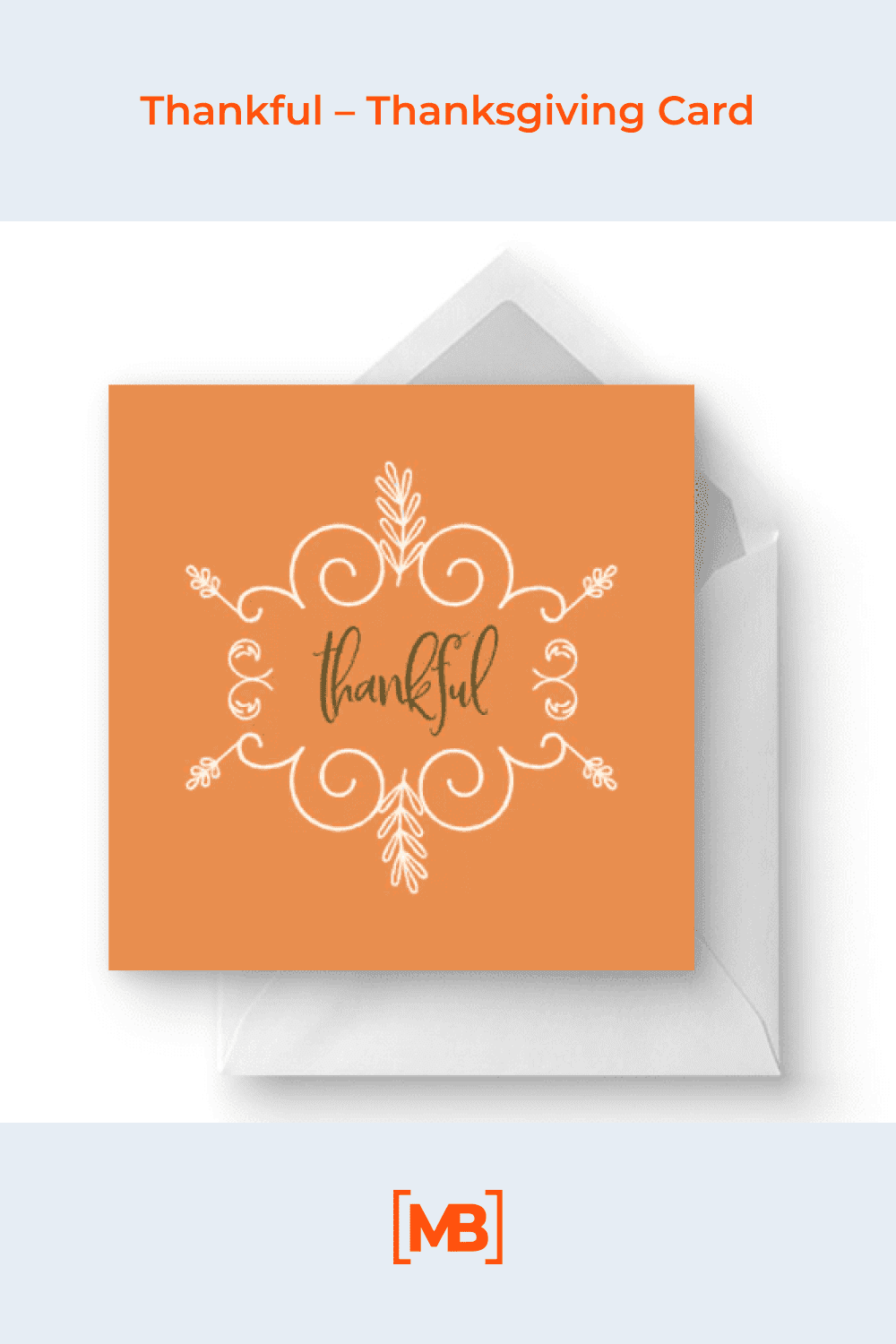 Thankful - Thanksgiving card.