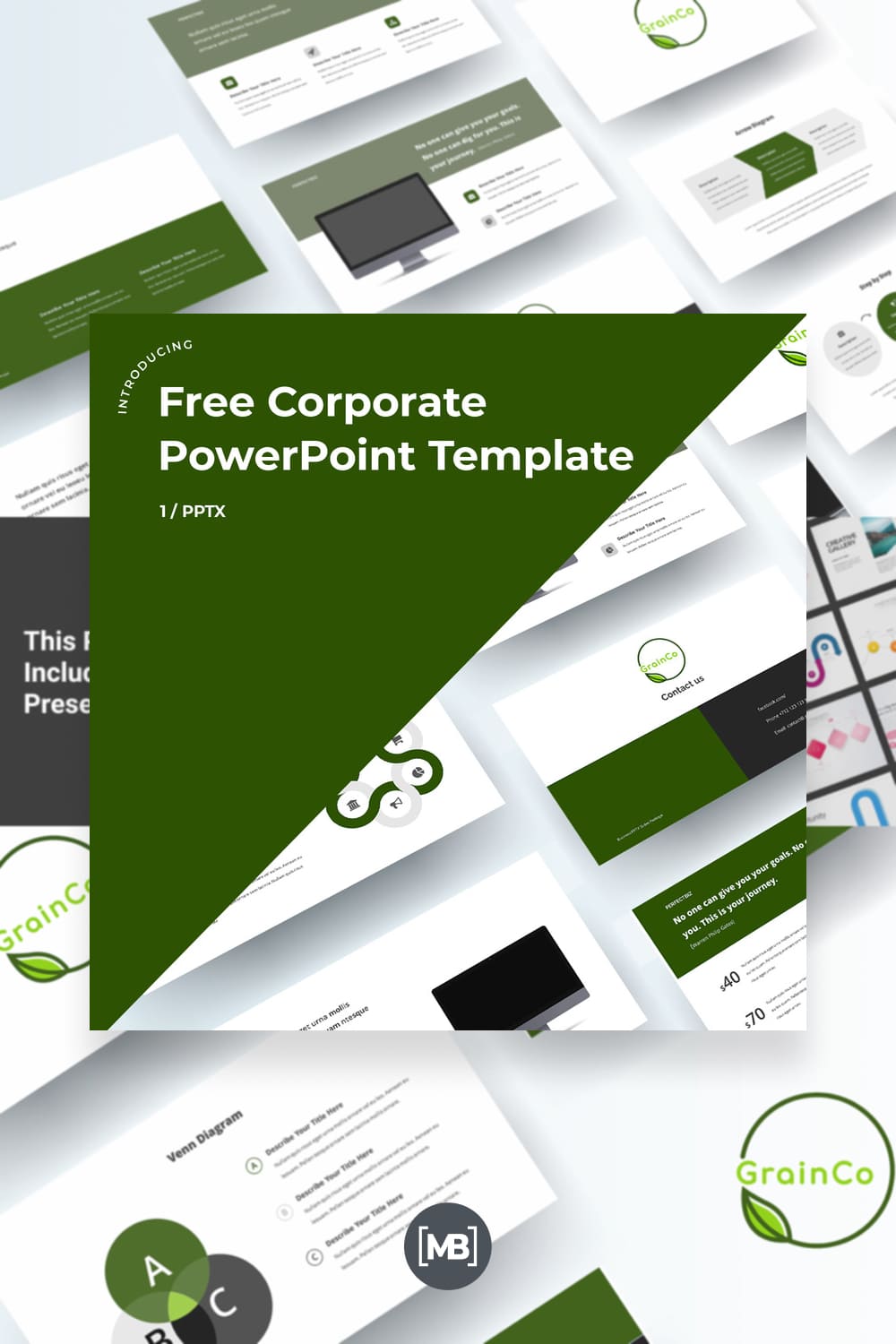 Free corporate objective template for google slides.