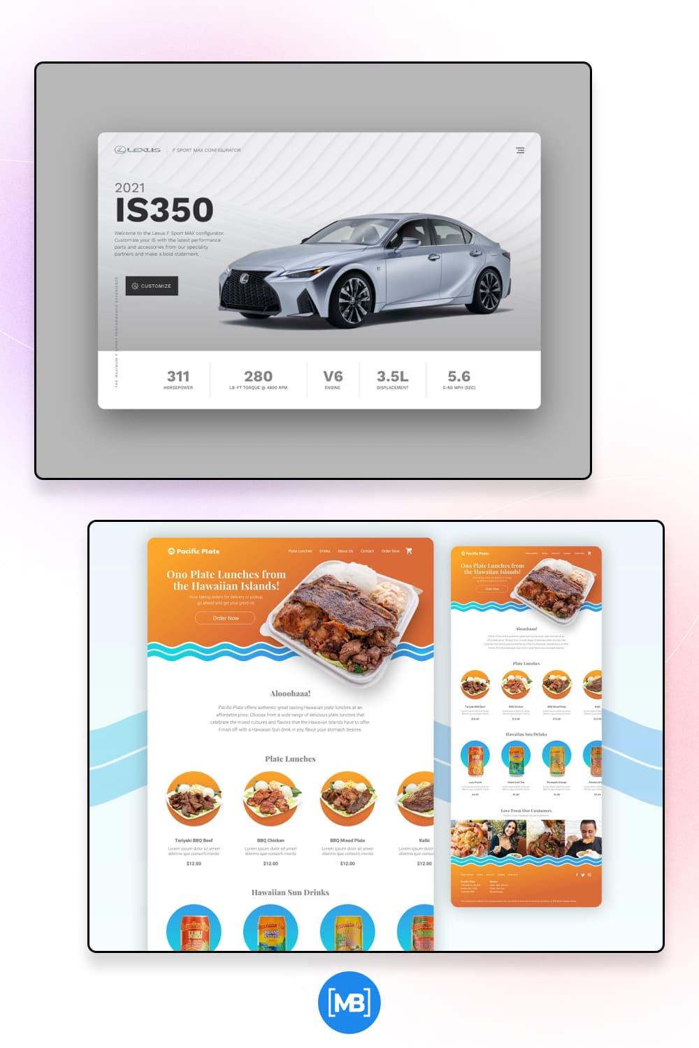 Feature-rich designs that will refresh your site.