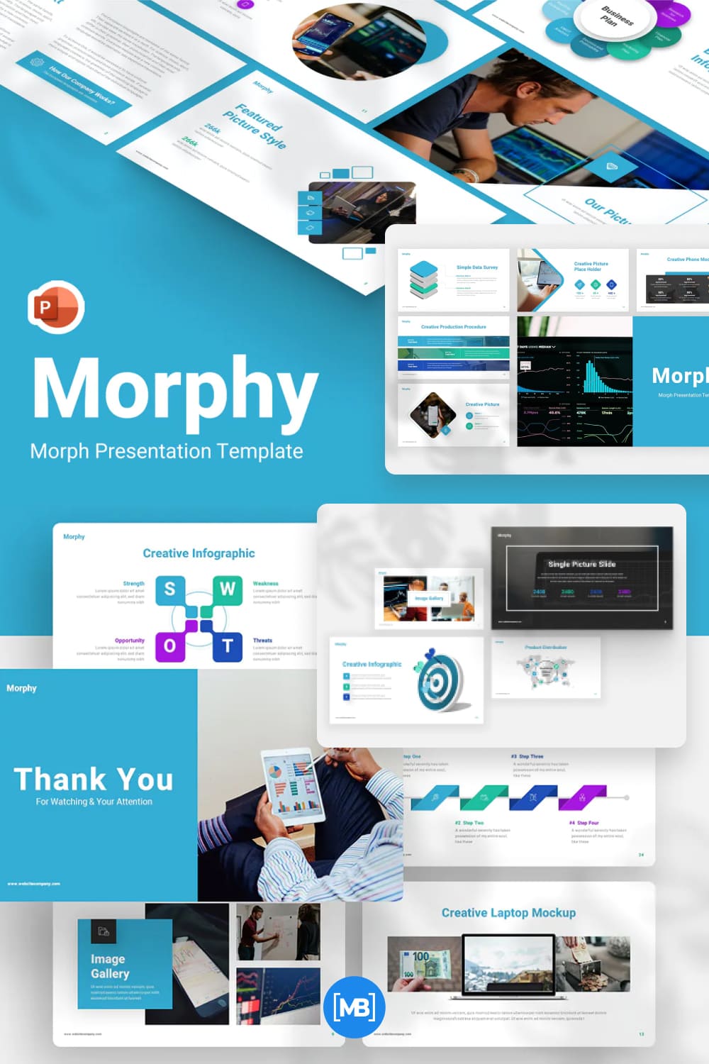 Morphy animation powerpoint template.