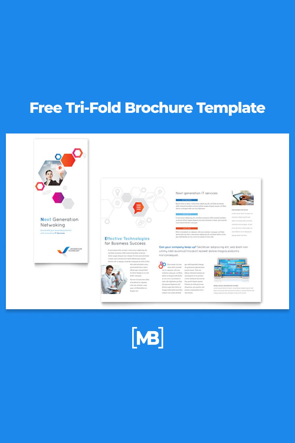 Tri-Fold brochure template in a free access.