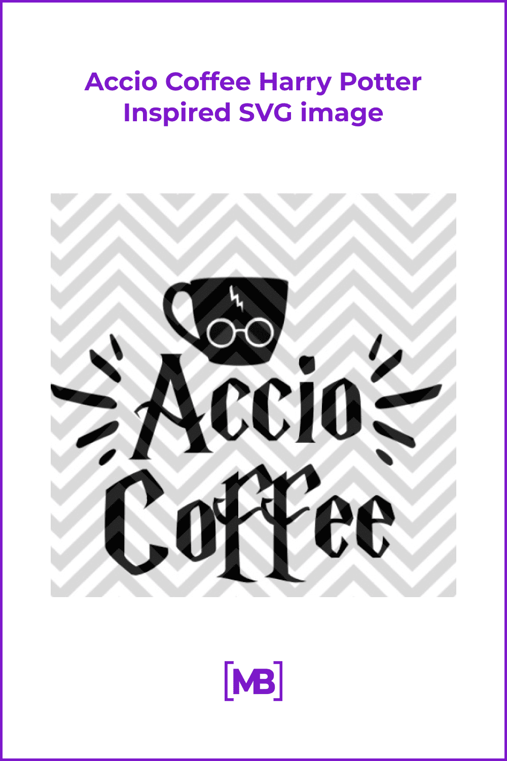Accio coffee harry potter inspired SVG image.