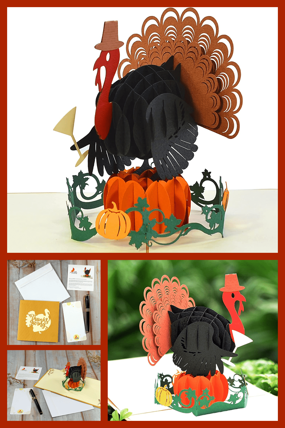 Thanksgiving Card in a Pop Up style.