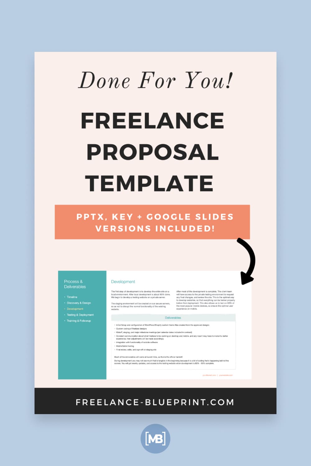 Freelance proposal template.