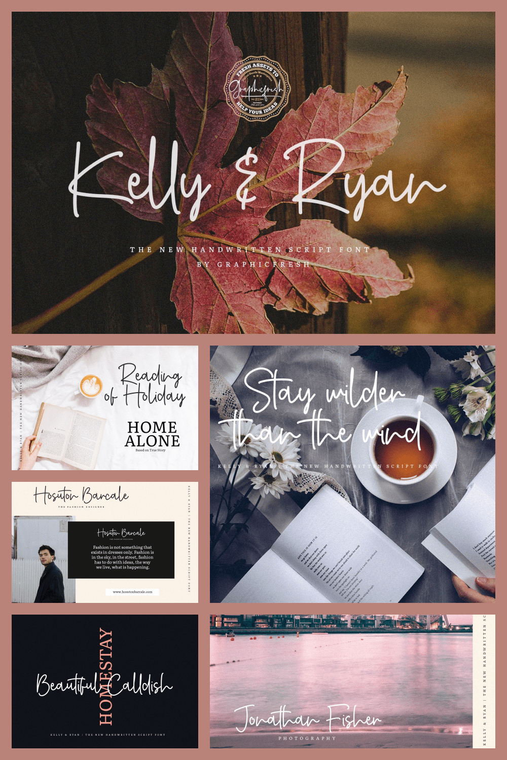 Kelly and Ryan - the handwritten font.