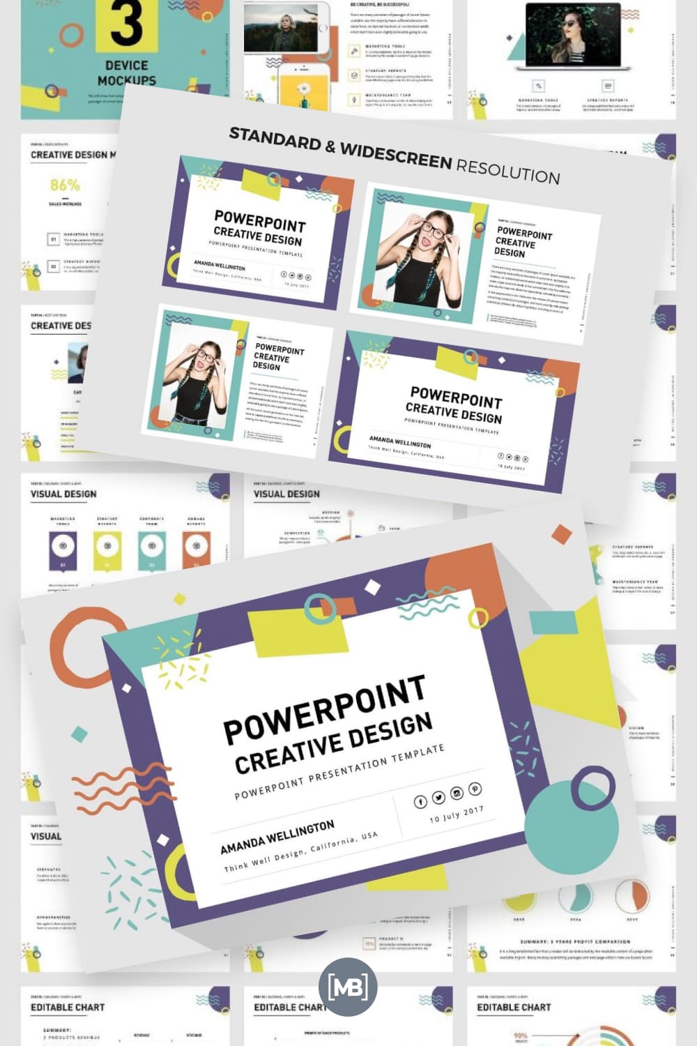 PowerPoint creative design template.