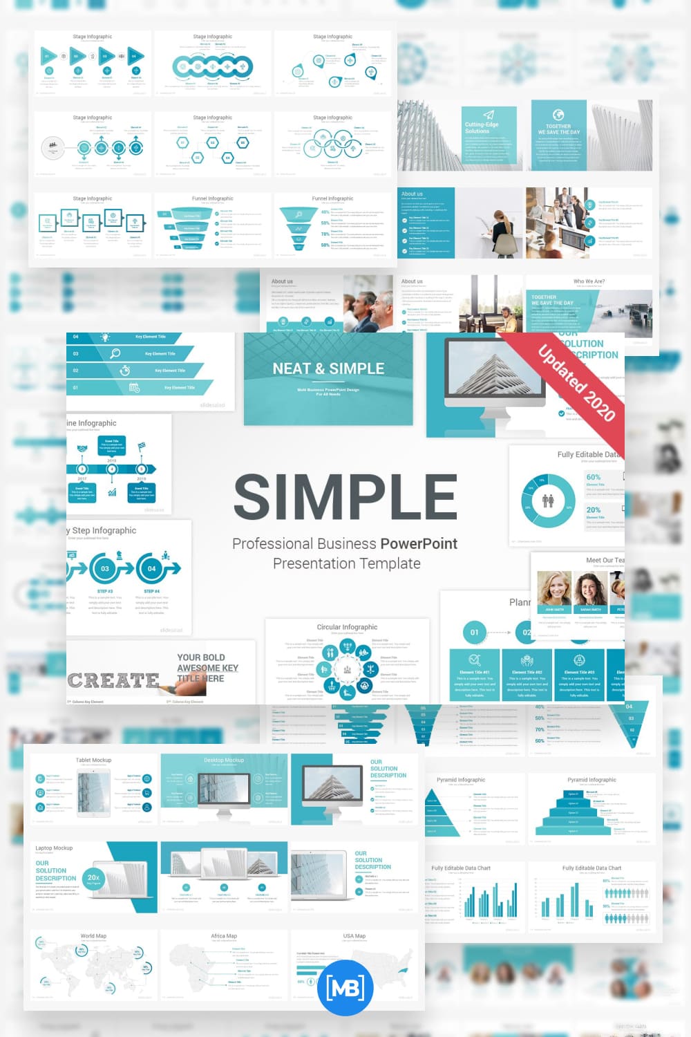 Simple and modern powerpoint template.