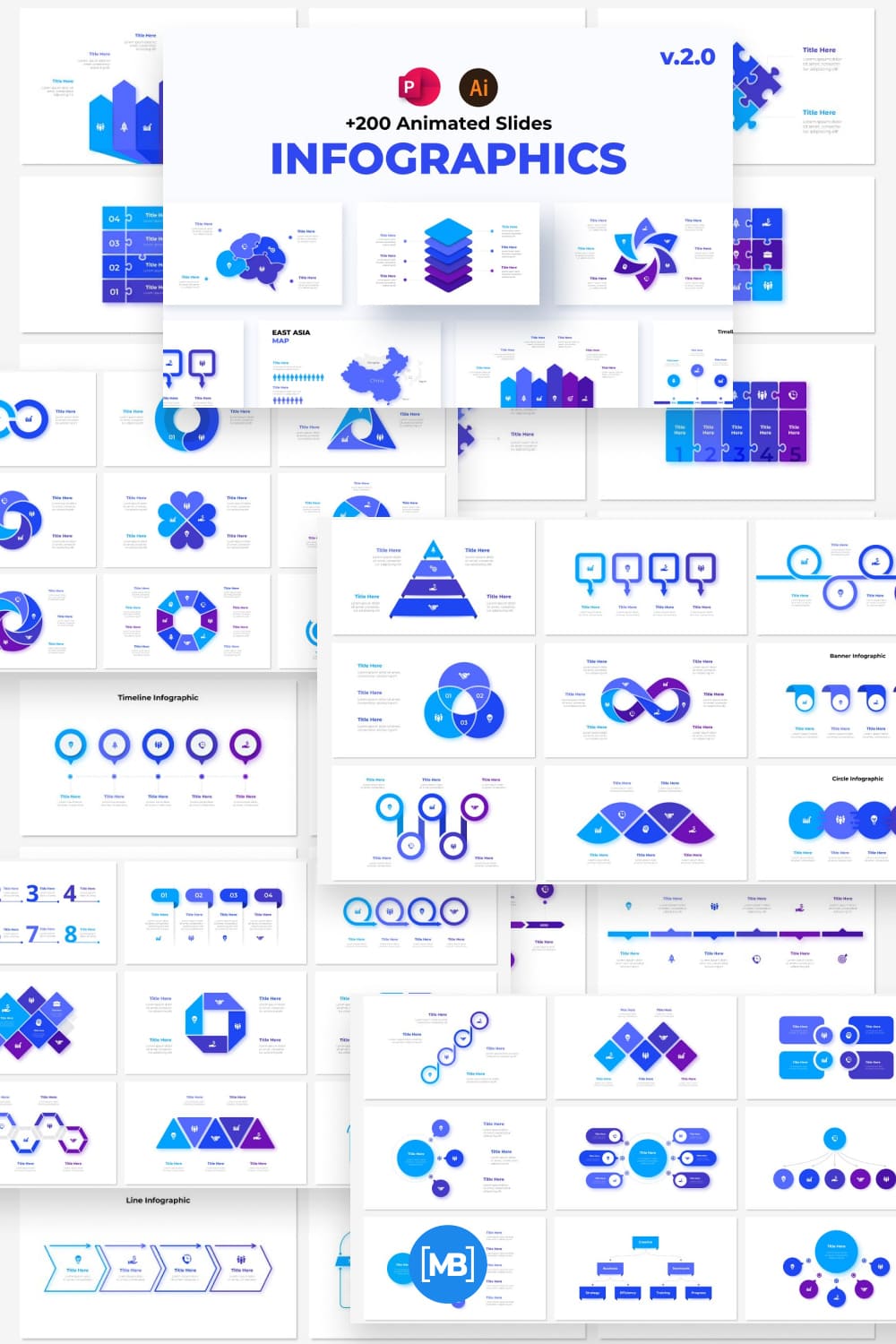 Animated powerpoint infographics.