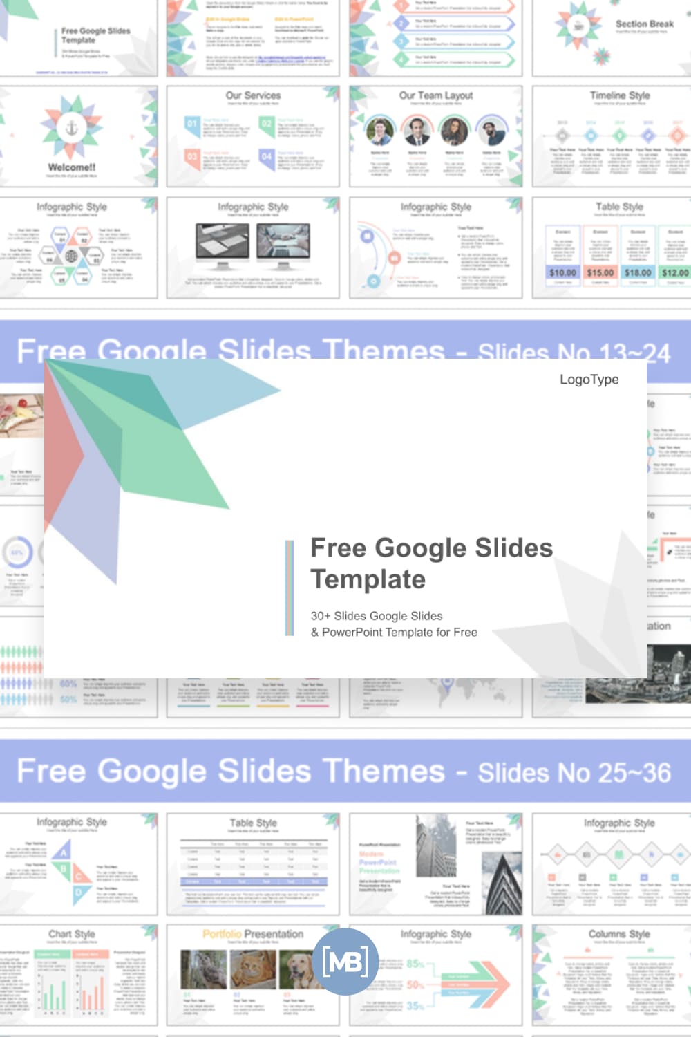 Abstract background leaves google slides theme.