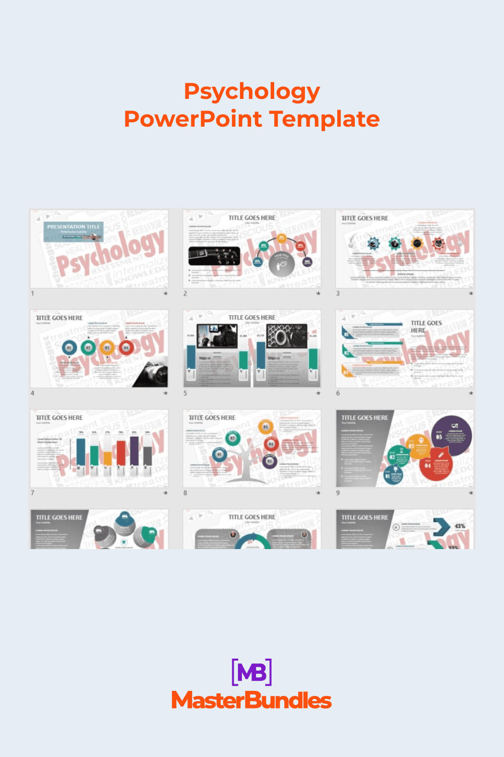 Psychology powerpoint template.