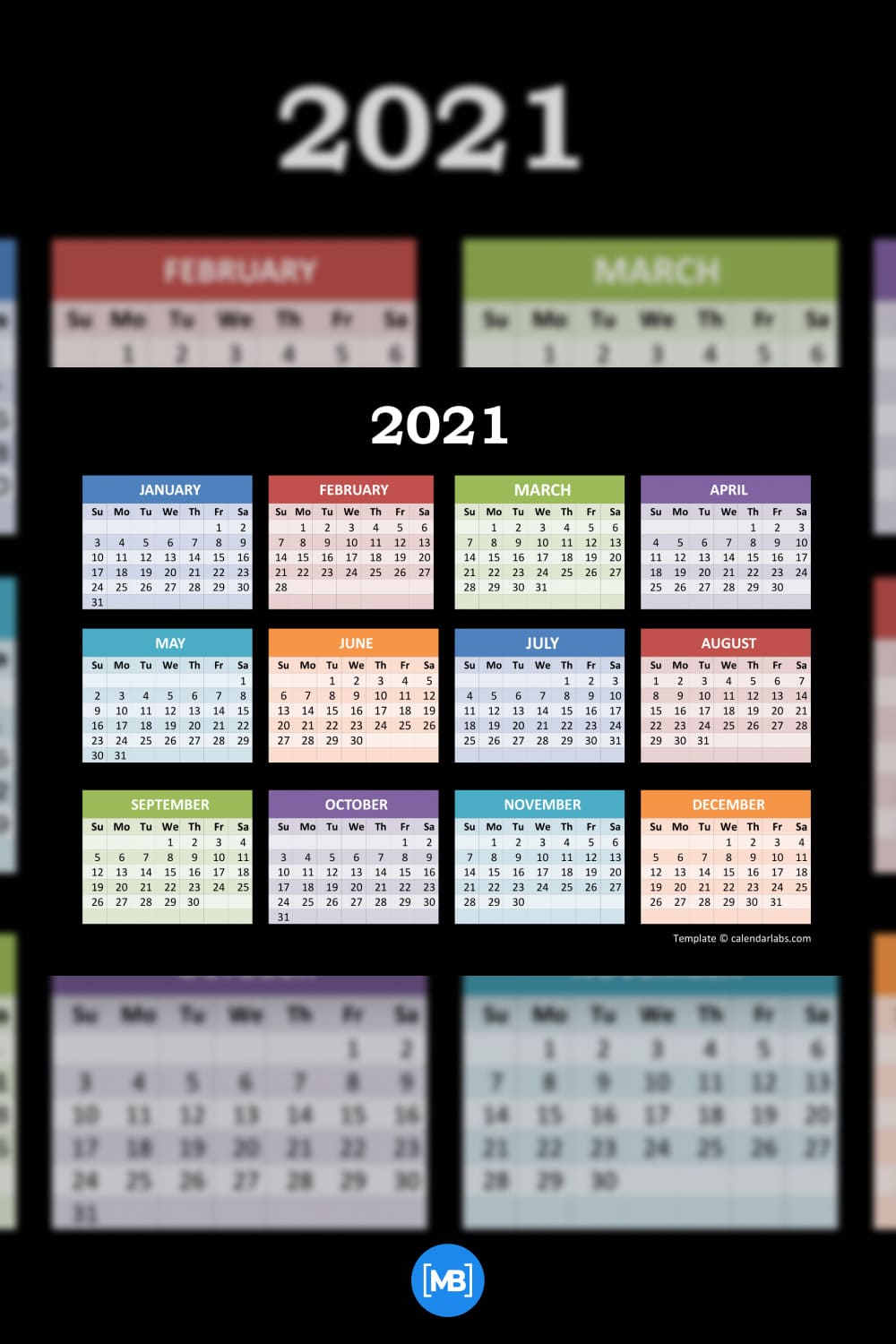 Yearly calendar for powerpoint.