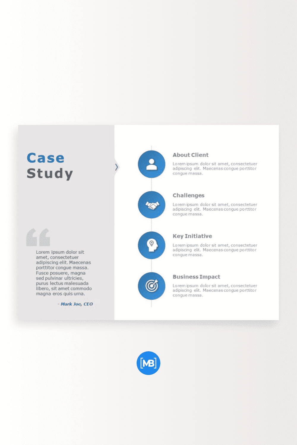 Case study powerpoint template.