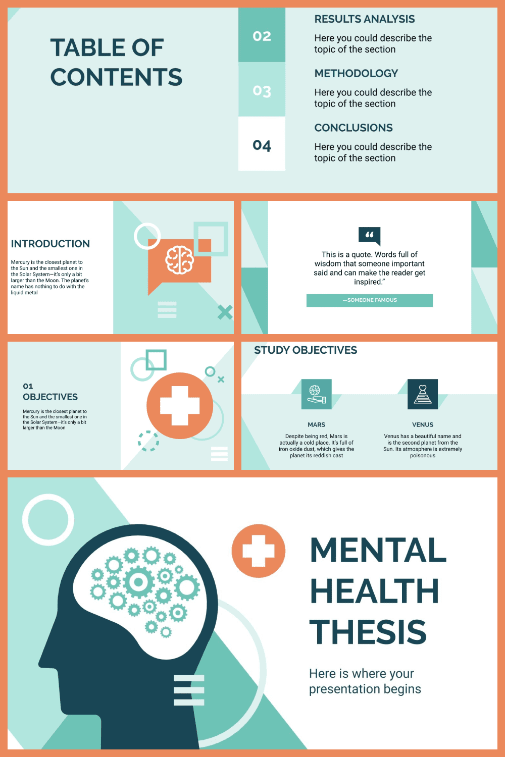 Mental health thesis template.