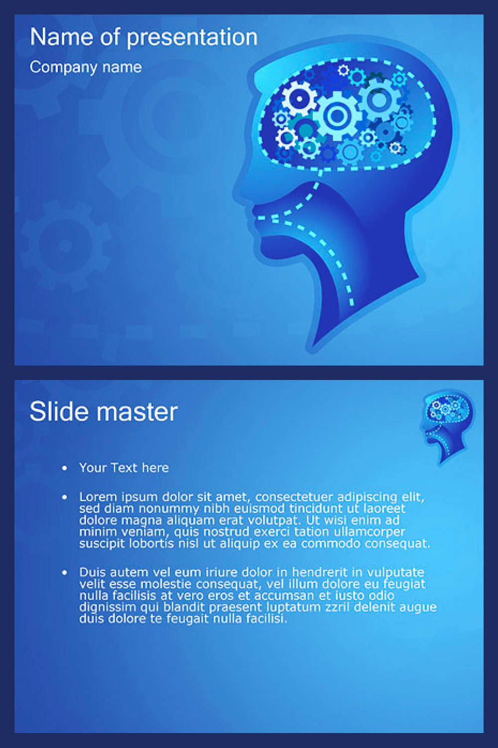 Mentality powerpoint template.