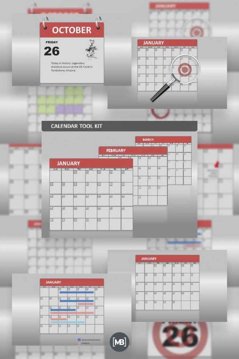 40+ PowerPoint Calendar Templates for 2021 - MasterBundles
