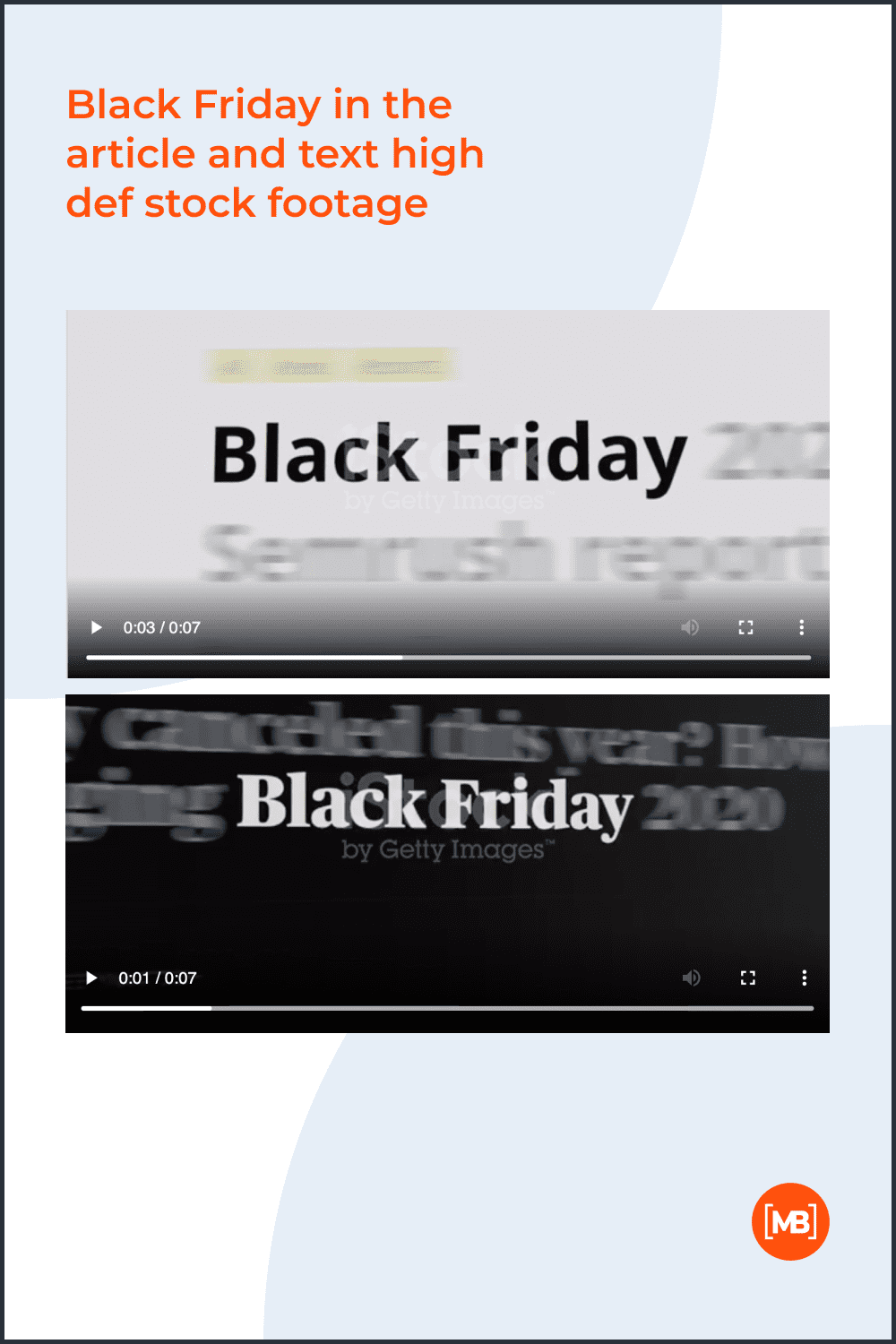 Black Friday in the article and text high def stock footage.