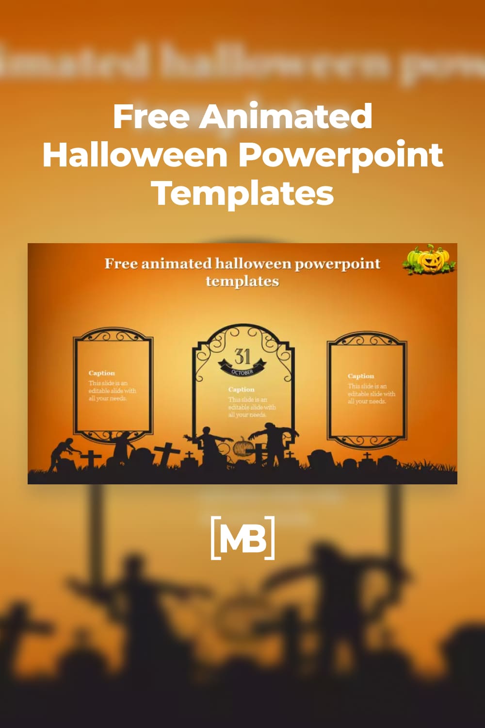 Free animated Halloween powerpoint templates.