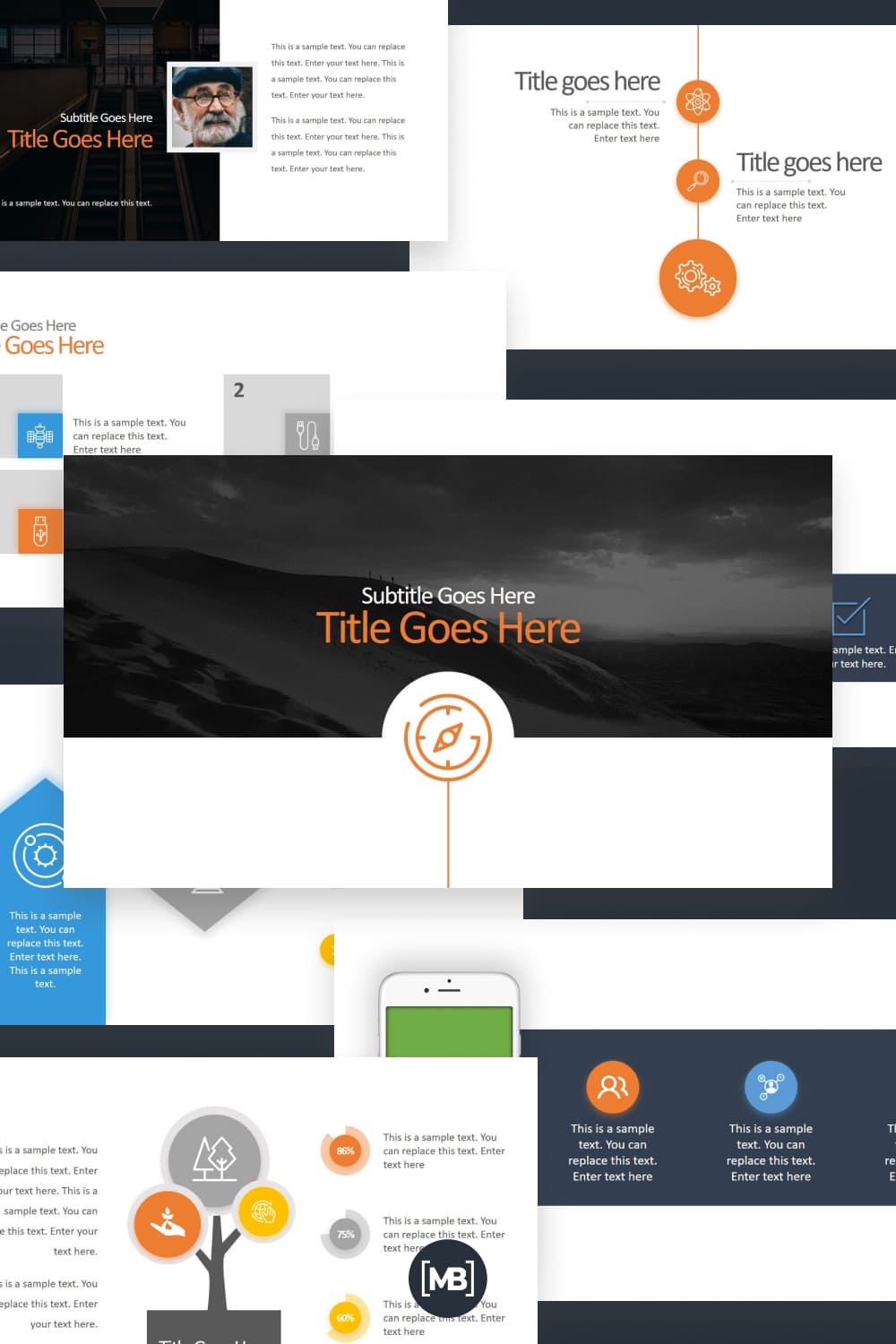 Free animated business powerpoint template.