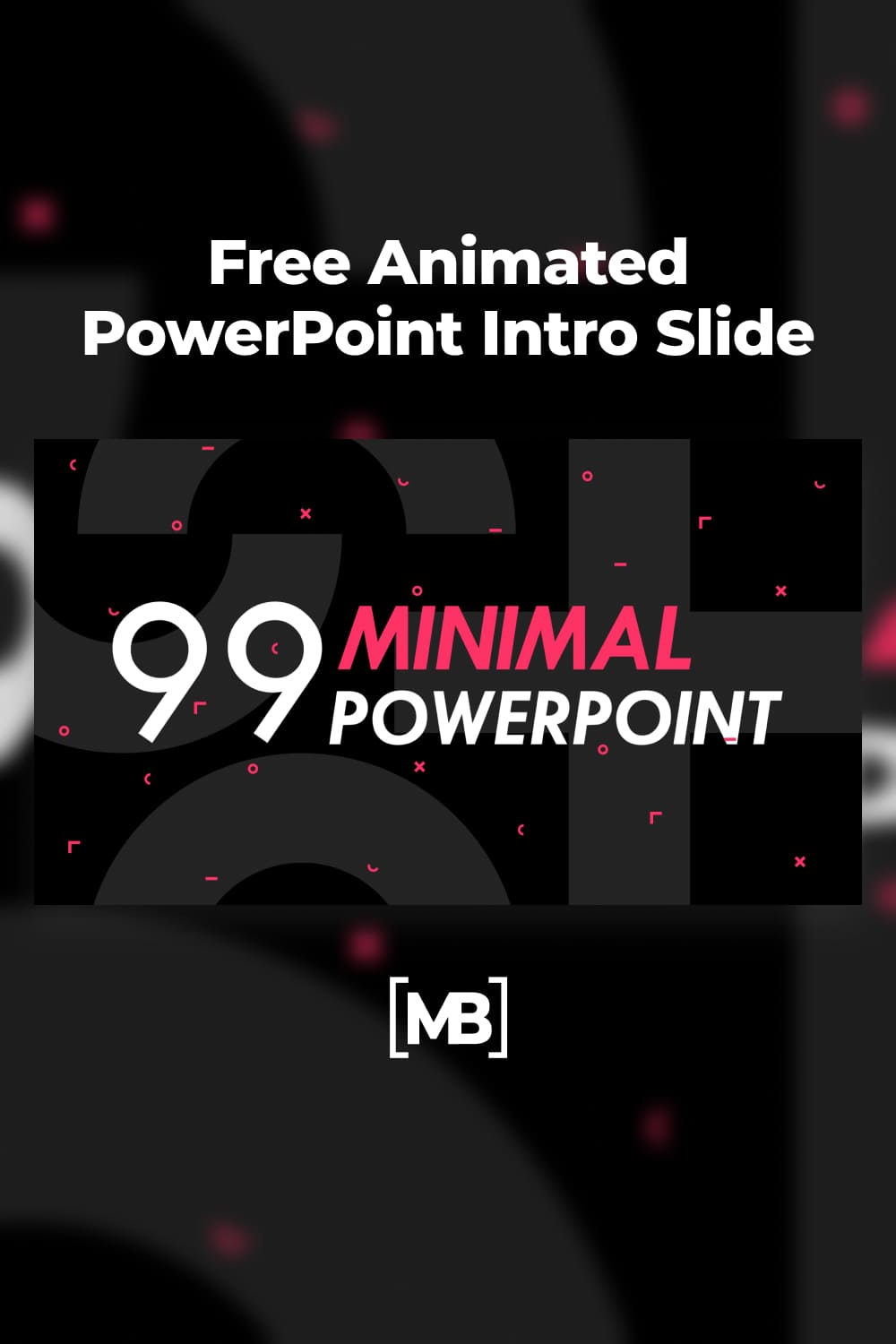 Free animated powerpoint intro slide.