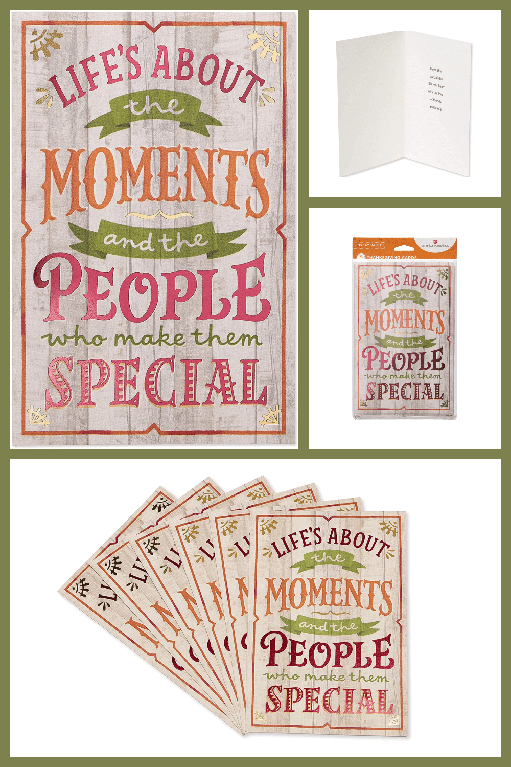American Greetings Thanksgiving Cards, Moments.