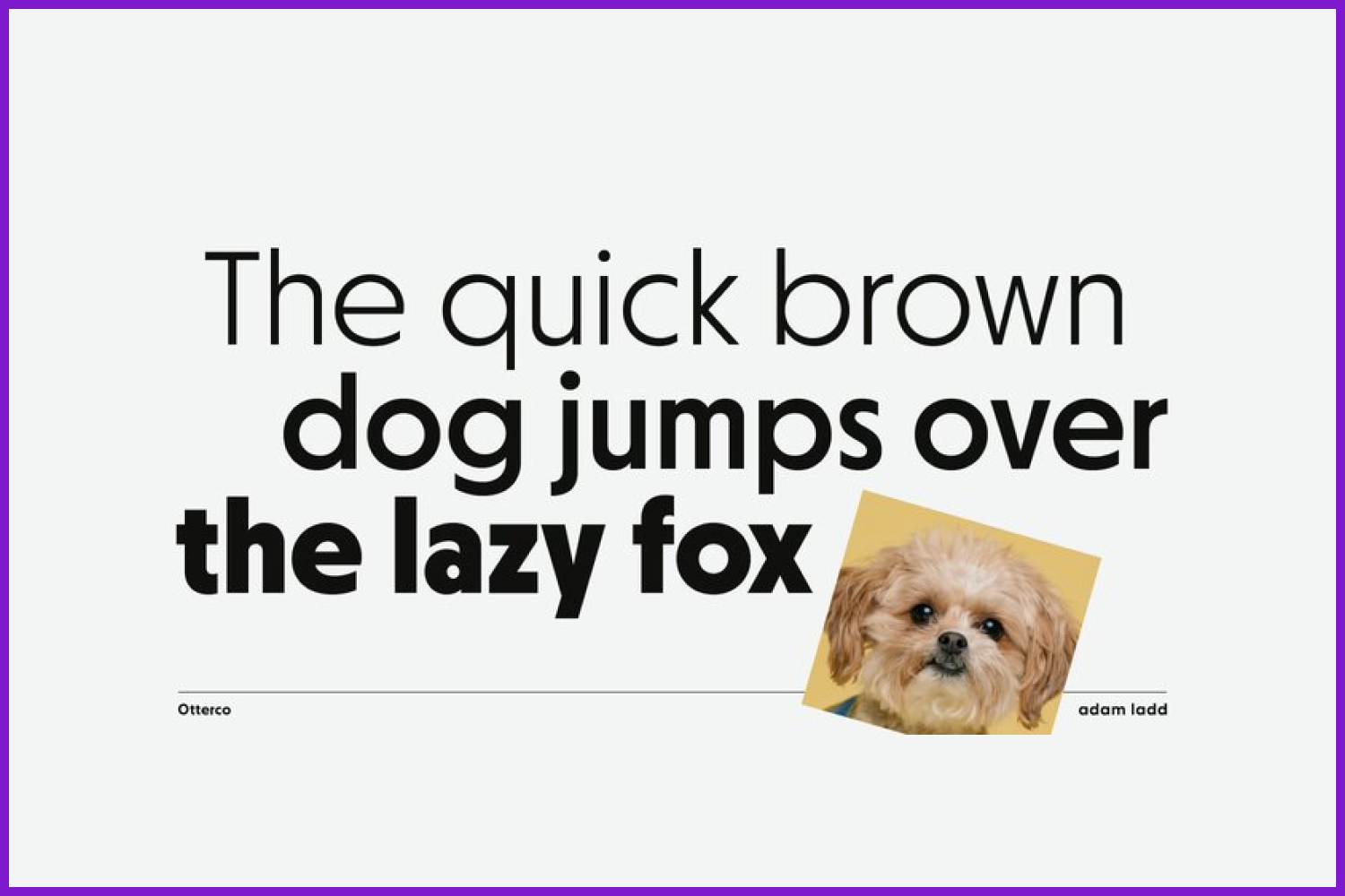 Otterco font.