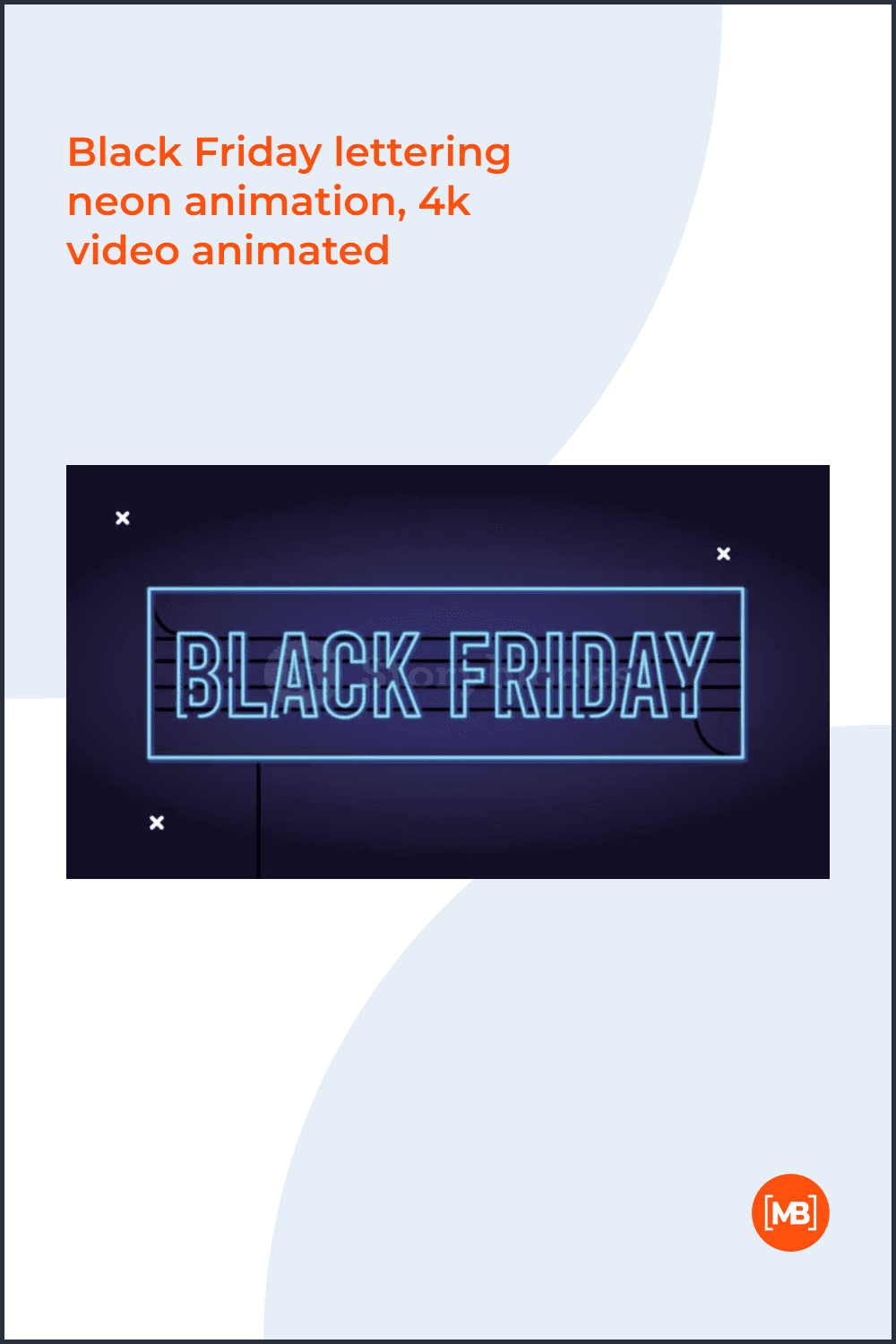 Black Friday lettering neon animation, 4k video animated.