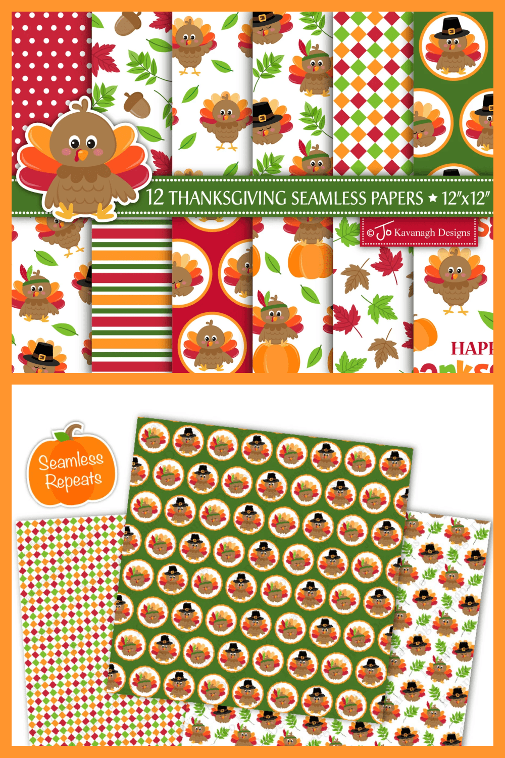 Thanksgiving digital papers.