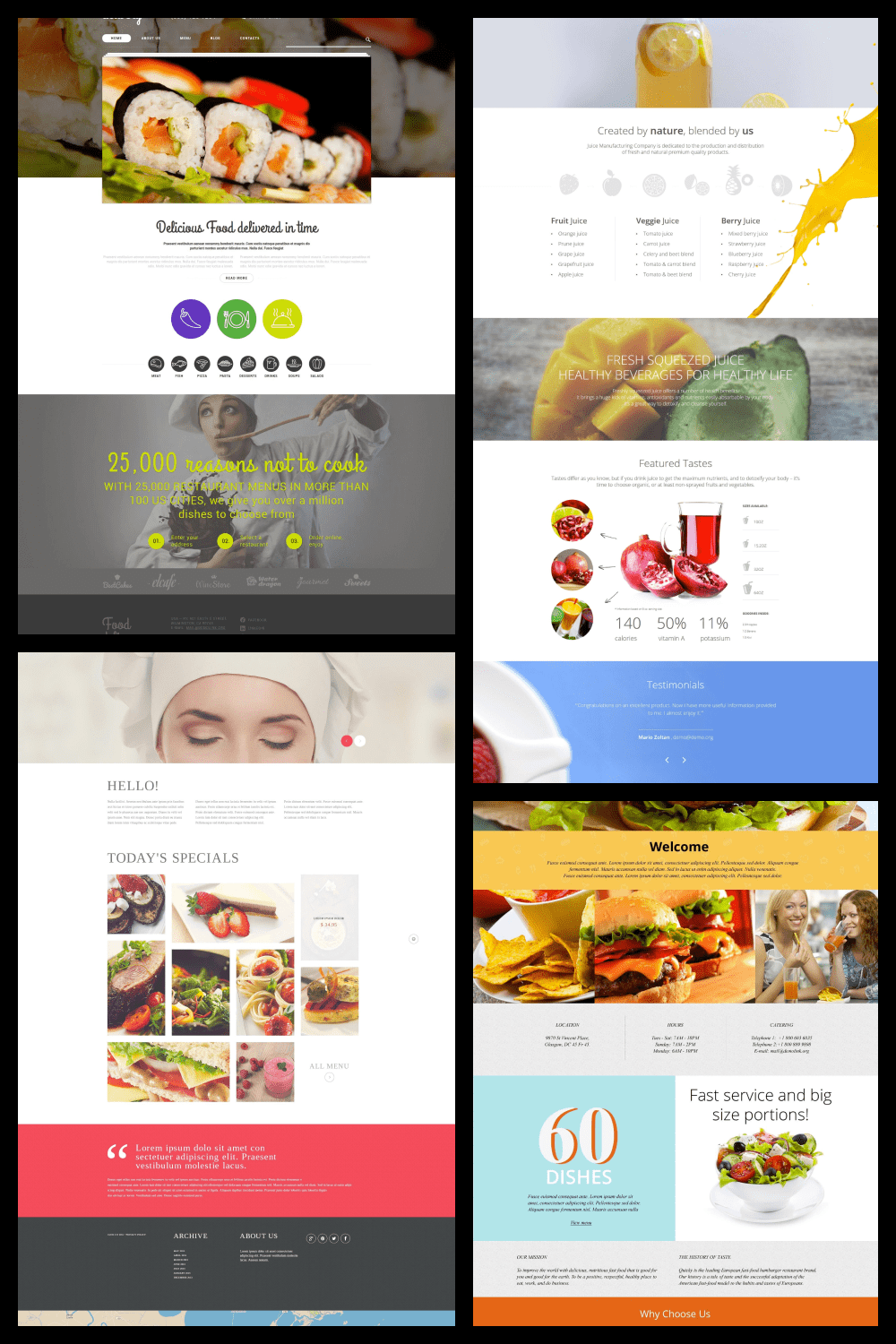 Restaurant WordPress Themes.