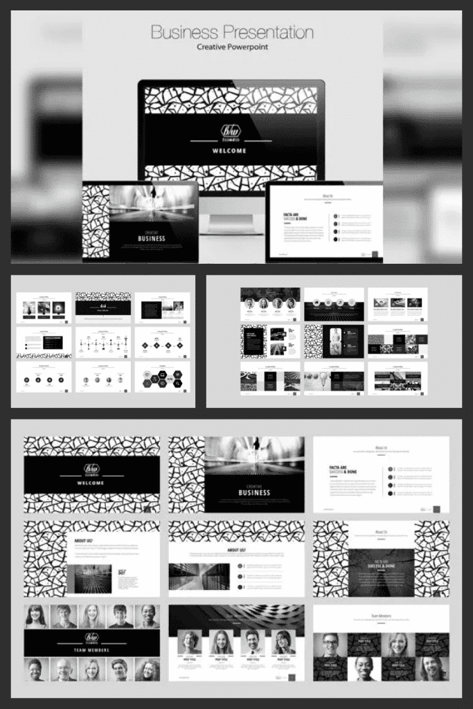 10+ Best Black and White Powerpoint Templates for 2021