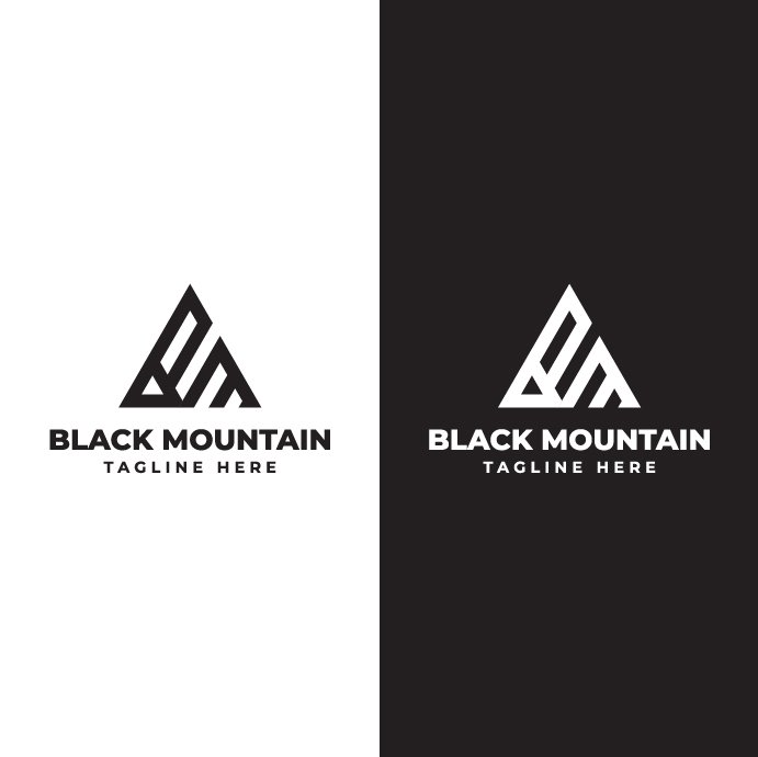 Black Mountain Logo Template Cover image.
