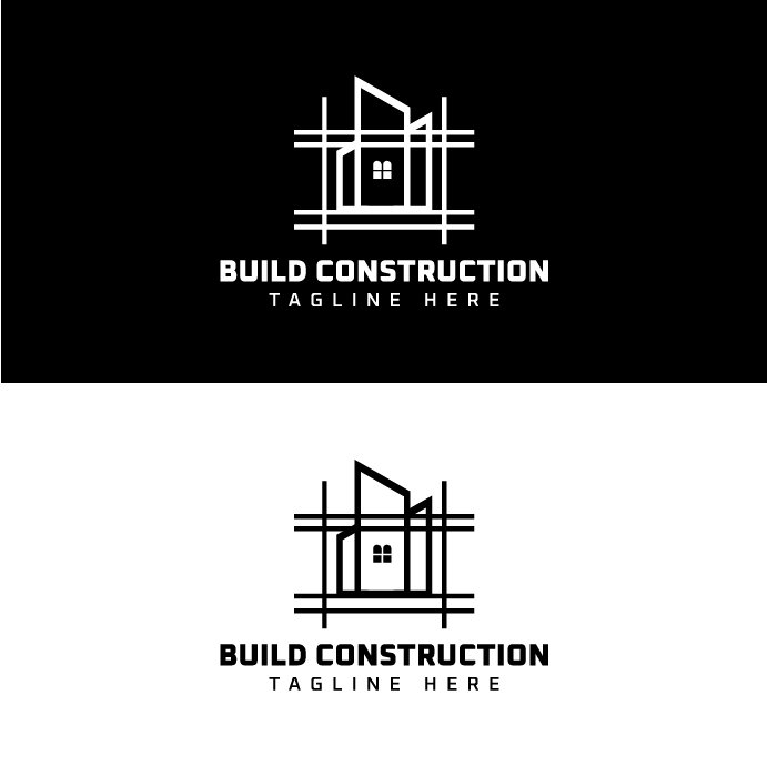 Building Construction Logo Template preview image.