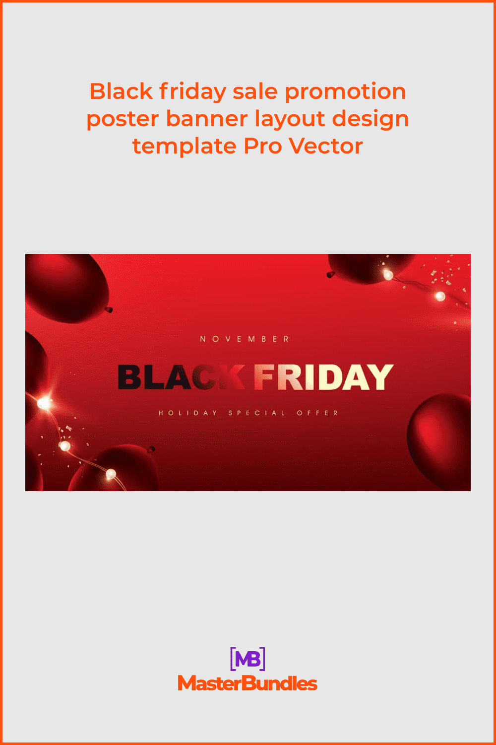 Black Friday promotion banner with red balloons.